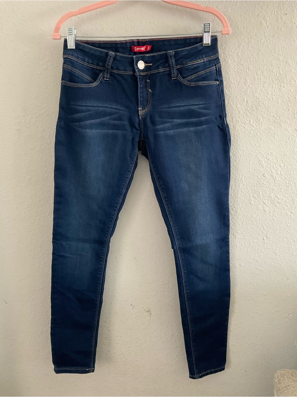 YMI Dark Blue Women's Skinny Jeans - Stretch Denim